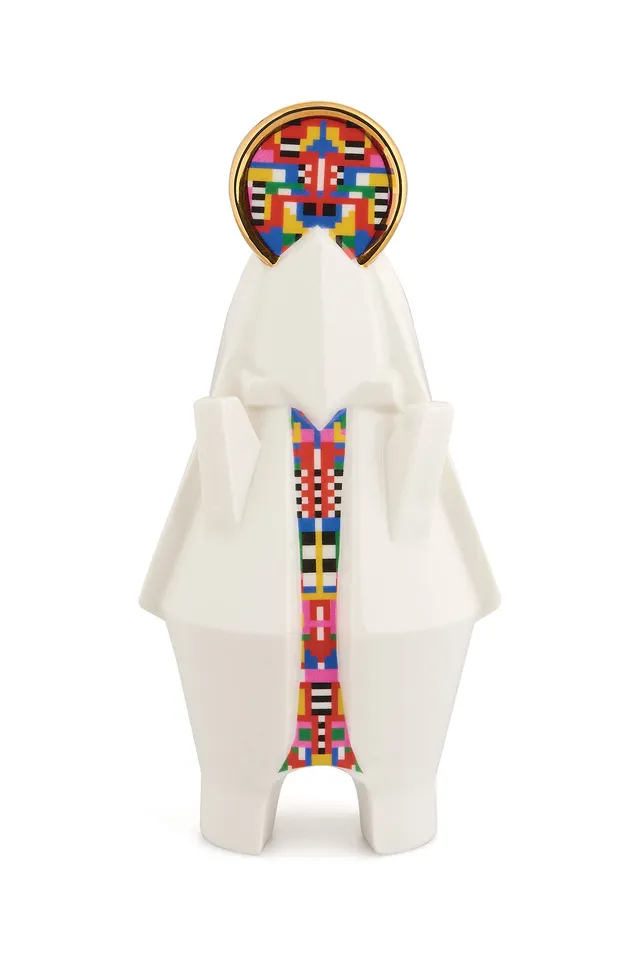 Alessi ESA05 2 statuina Madonna presepe porcellana