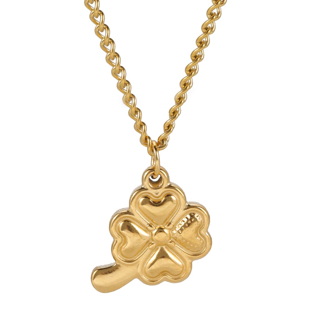 EUEAVAN Necklaces Collana Quadrifoglio Argento Amuleto