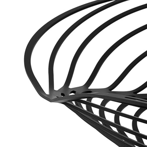 ALESSI Trinity ACO03 B fruttiera acciaio nera 33 cm