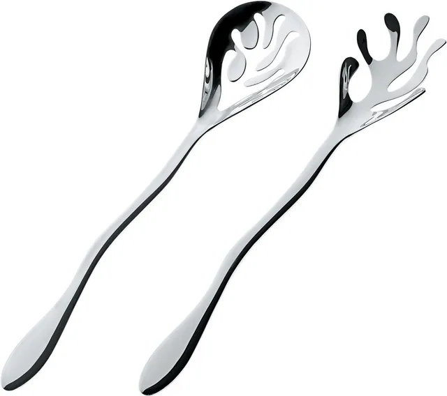 Alessi Mediterraneo ESI16SET Posate Insalata Acciaio 27,5 cm