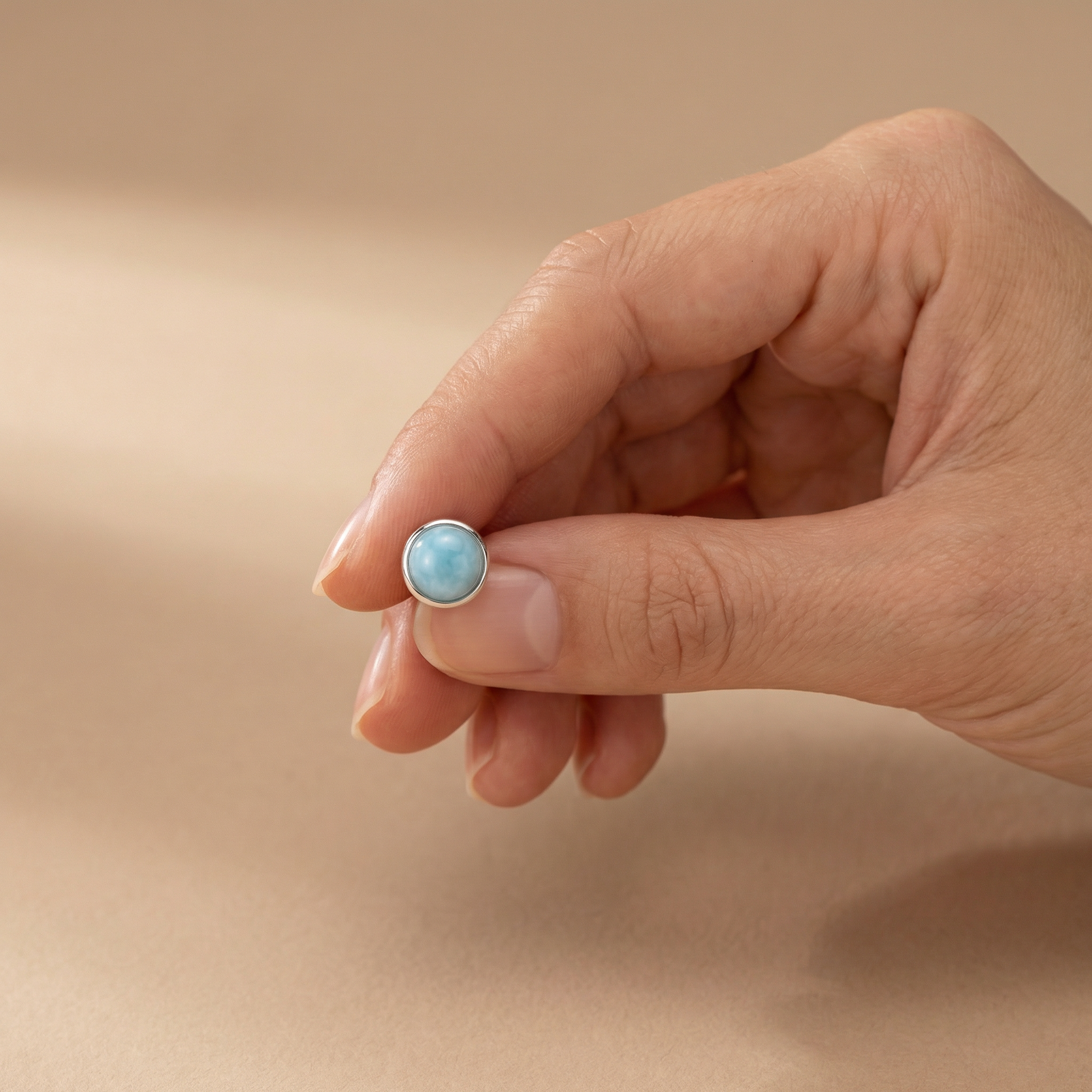 Engelsrufer Powerful Stone orecchini argento agata blu