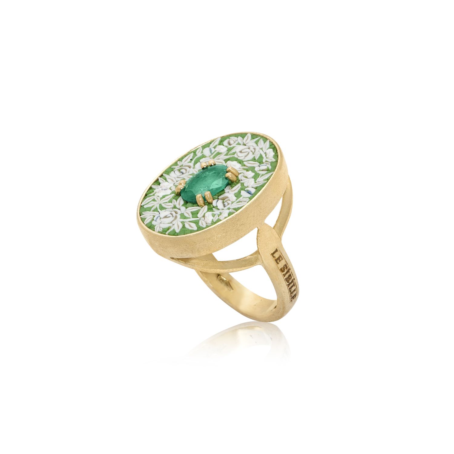 Le Sibille Greenery Anello oro smeraldo 0,92 ct