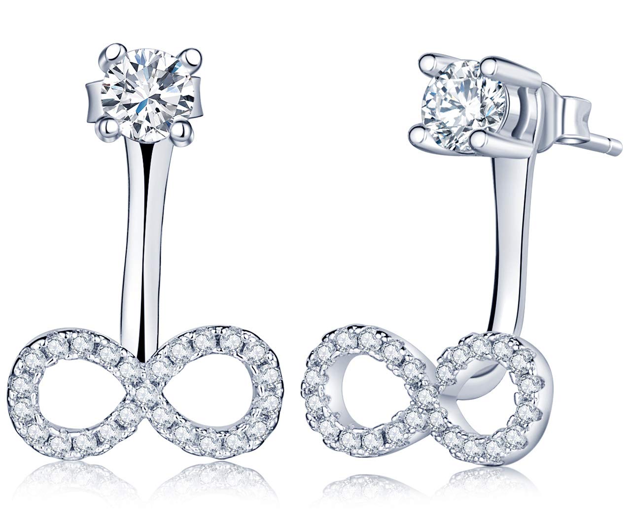 Infinionly Fashion orecchini infinito 2 modi argento 925