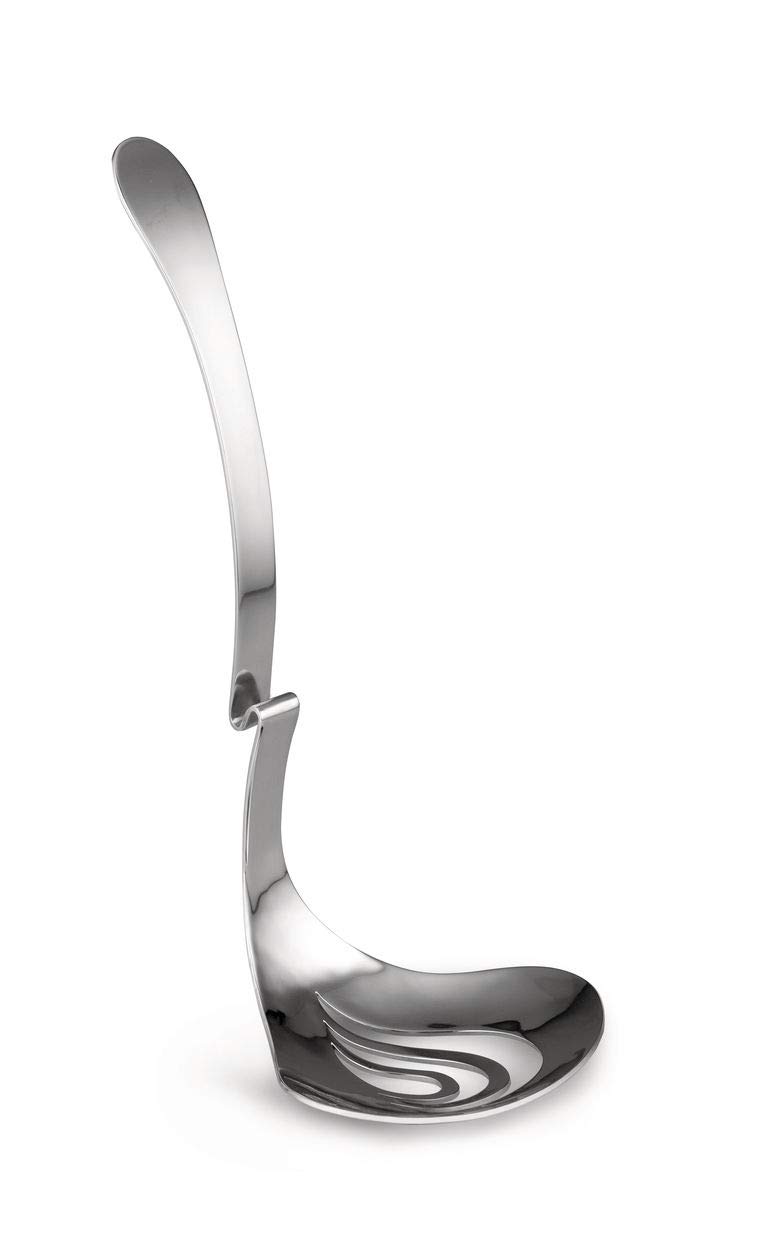 Alessi Nunziatella ESI24 mestolo forato mozzarella acciaio