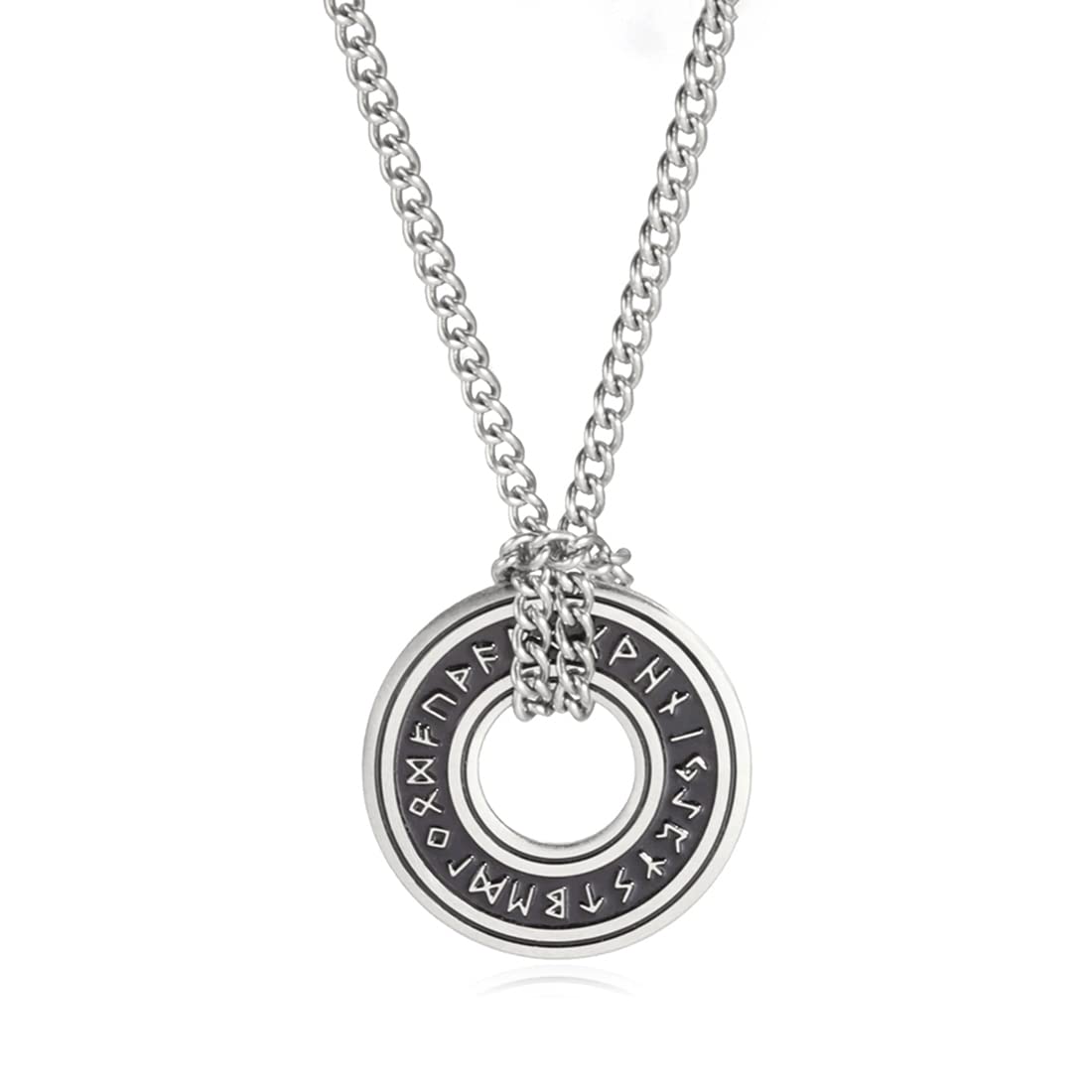 EUEAVAN Necklaces collana runa vichinga trecce argento
