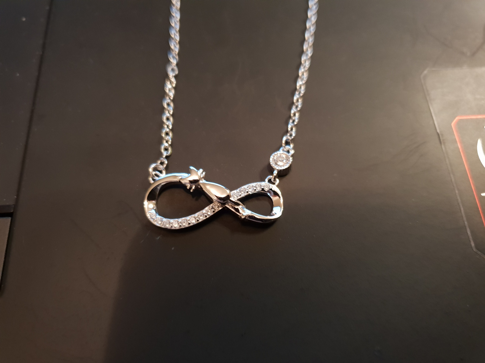Infinionly parure A collana bracciale orecchini argento