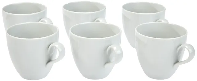 Alessi Tavola SG53/87 tazza porcellana bianca set 6