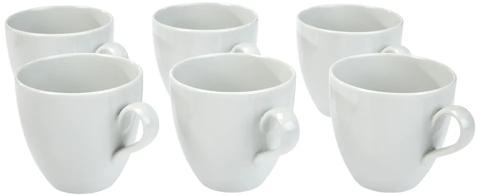 Alessi Tavola SG53/87 tazza porcellana bianca set 6