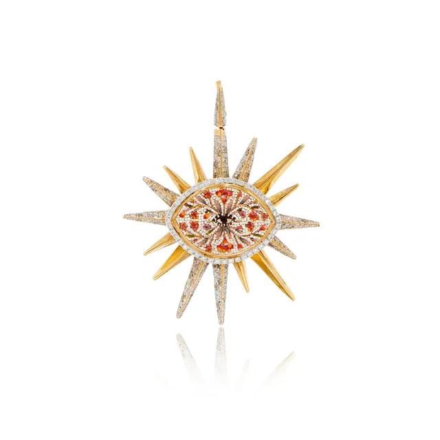 Le Sibille Lightray Pendant pendente oro diamanti 0,63kt