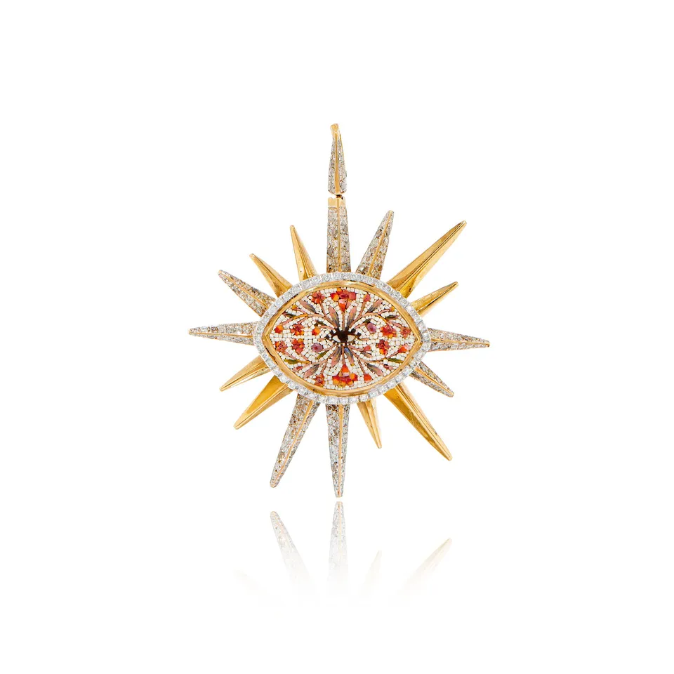 Le Sibille Lightray Pendant pendente oro diamanti 0,63kt