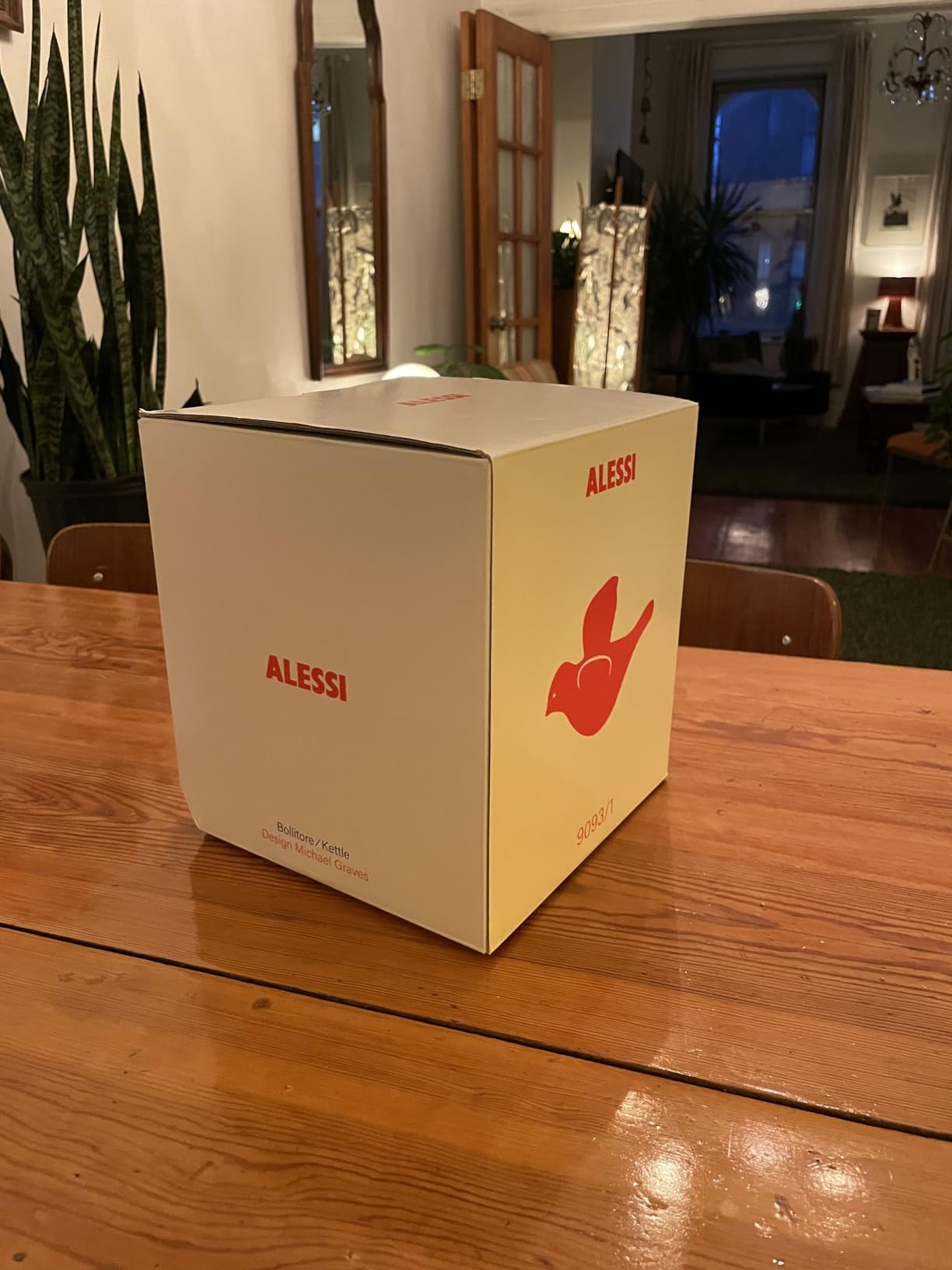 Alessi 9093 bollitore azzurro chiaro 100 cl induzione