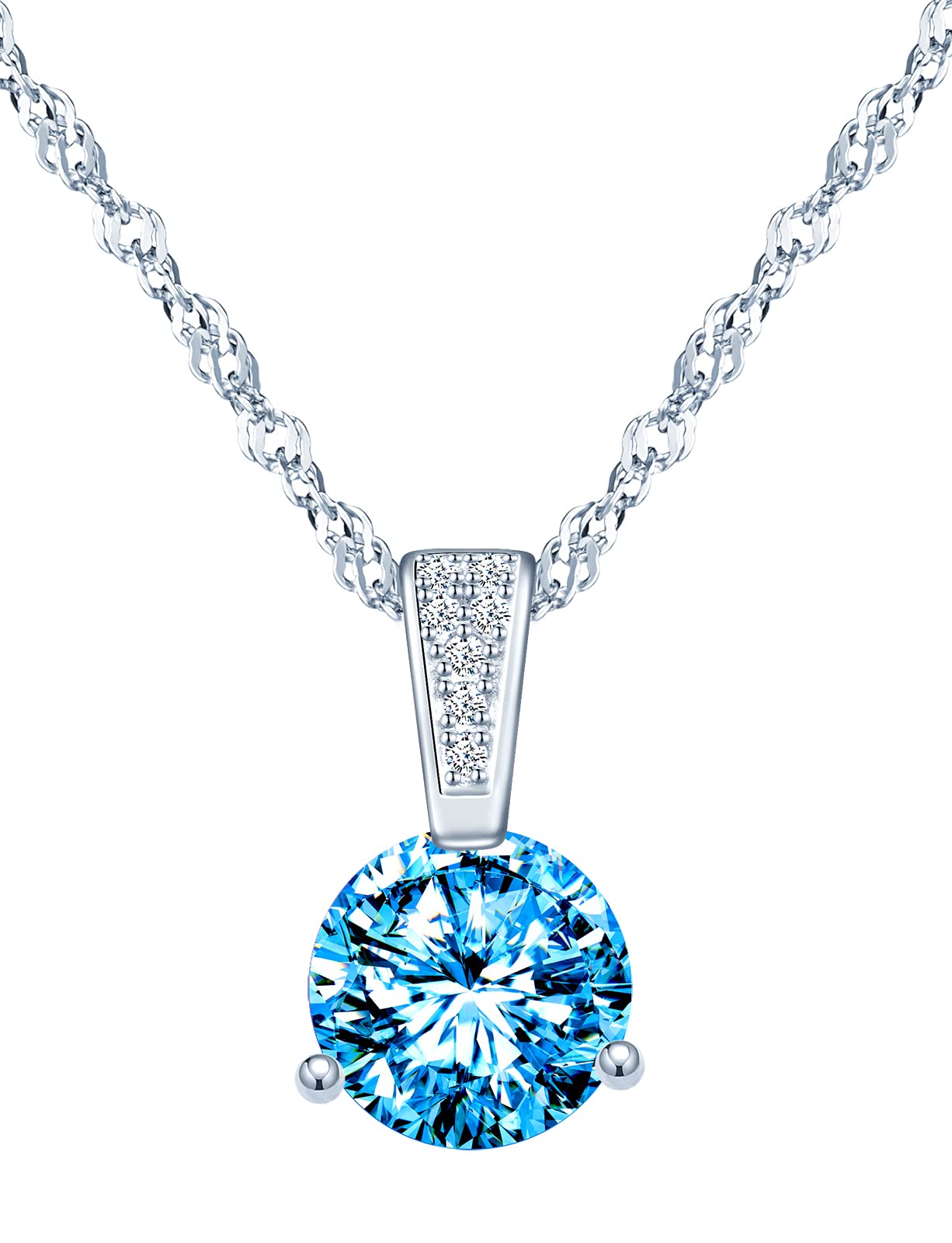 Infinionly Fashion collana argento 925 solitario viola
