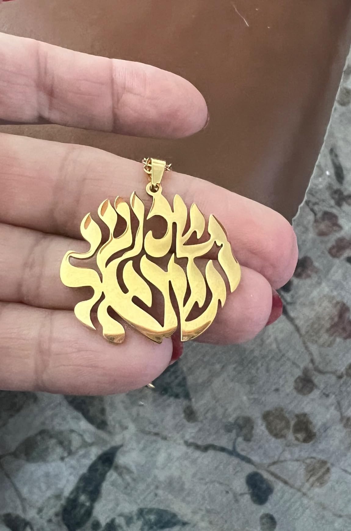 Eueavan Necklaces Collana Shema Israel Argento Preghiera Ebraica