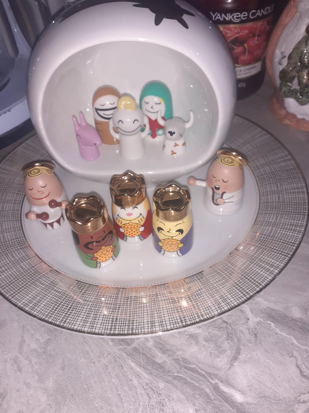 Alessi AMGI10SET presepe porcellana multicolore 10 pezzi grande