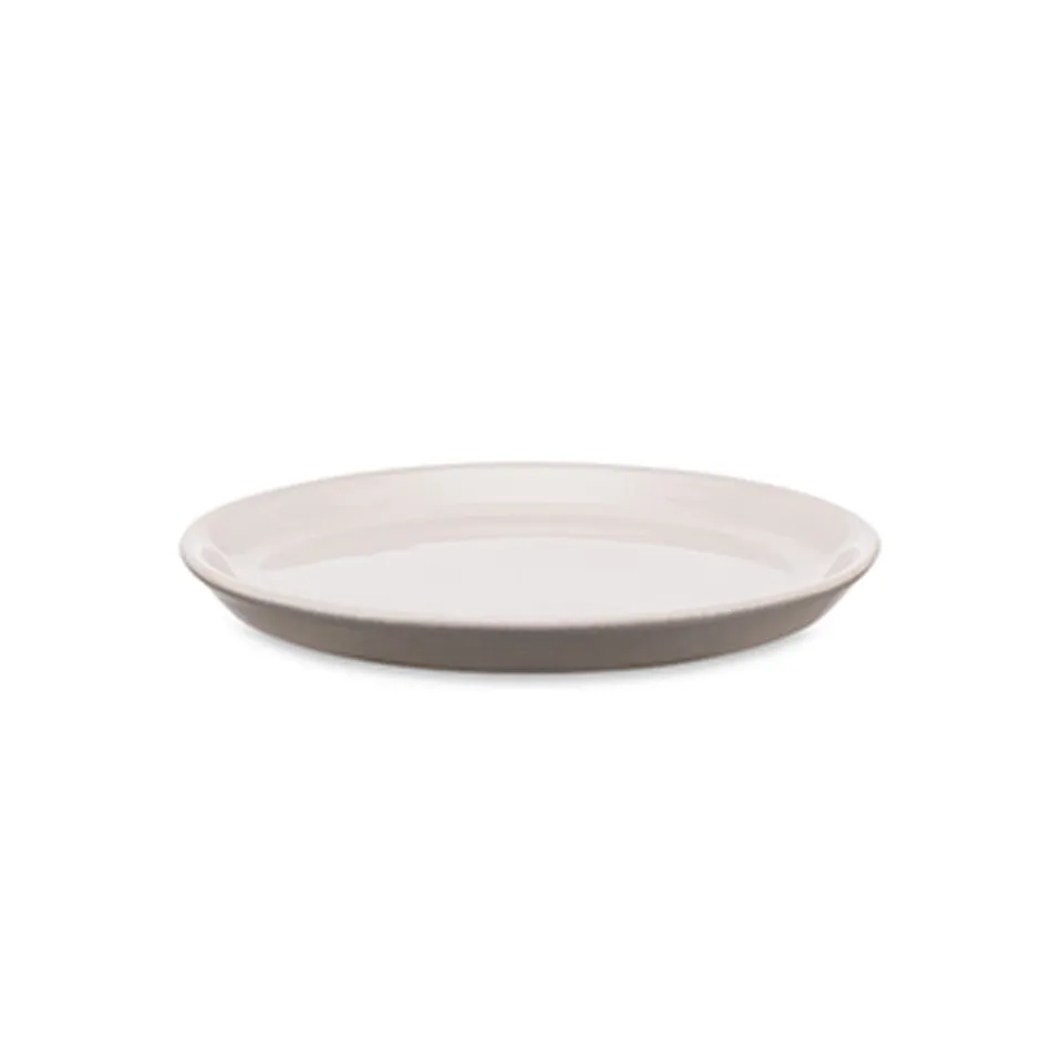 Alessi Tonale DC03/77 LG piattino ceramica grigio chiaro set 4