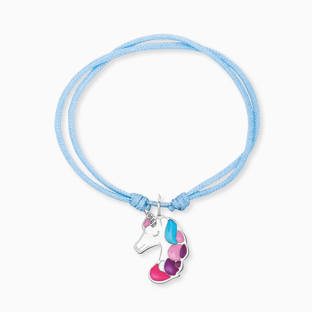 Engelsrufer Kinder Bracciale Unicorno Smalto Nylon Bimba