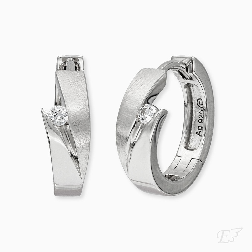 Engelsrufer Creole orecchini cerchi argento 925 zirconia