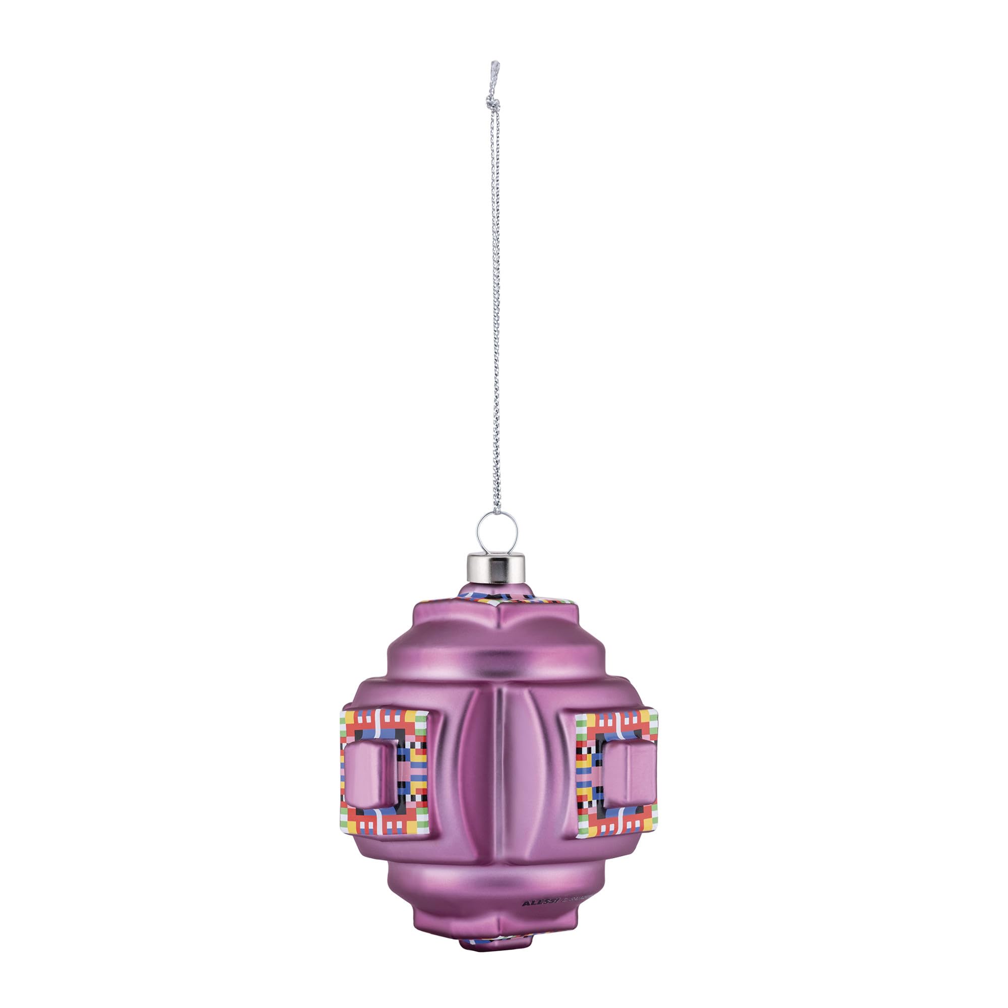 Alessi Fractal ESA06 4 pallina natale vetro soffiato decorata