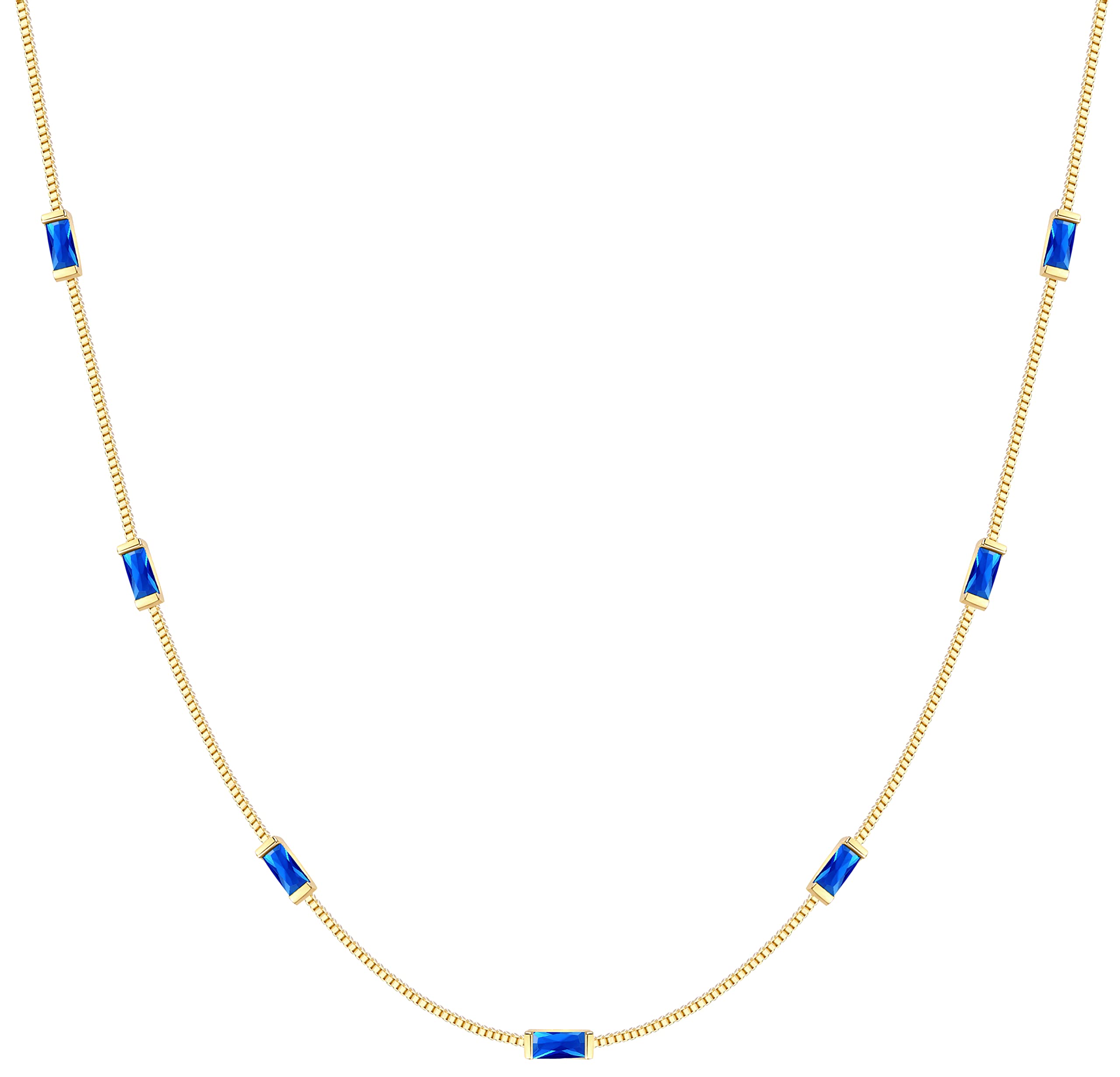 LOUISA SECRET collana argento 925 placcato oro 14k zirconi