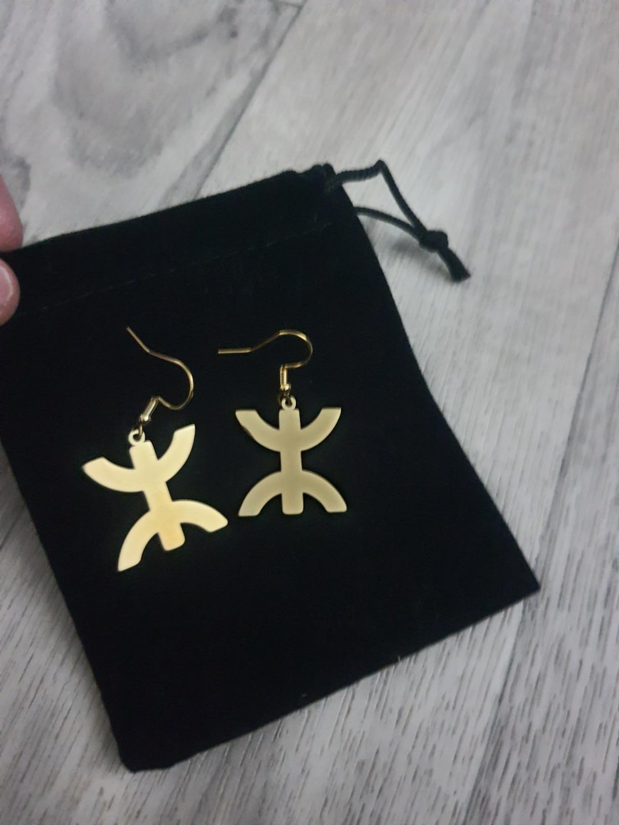 EUEAVAN Earrings orecchini etnici oro simbolo berbero