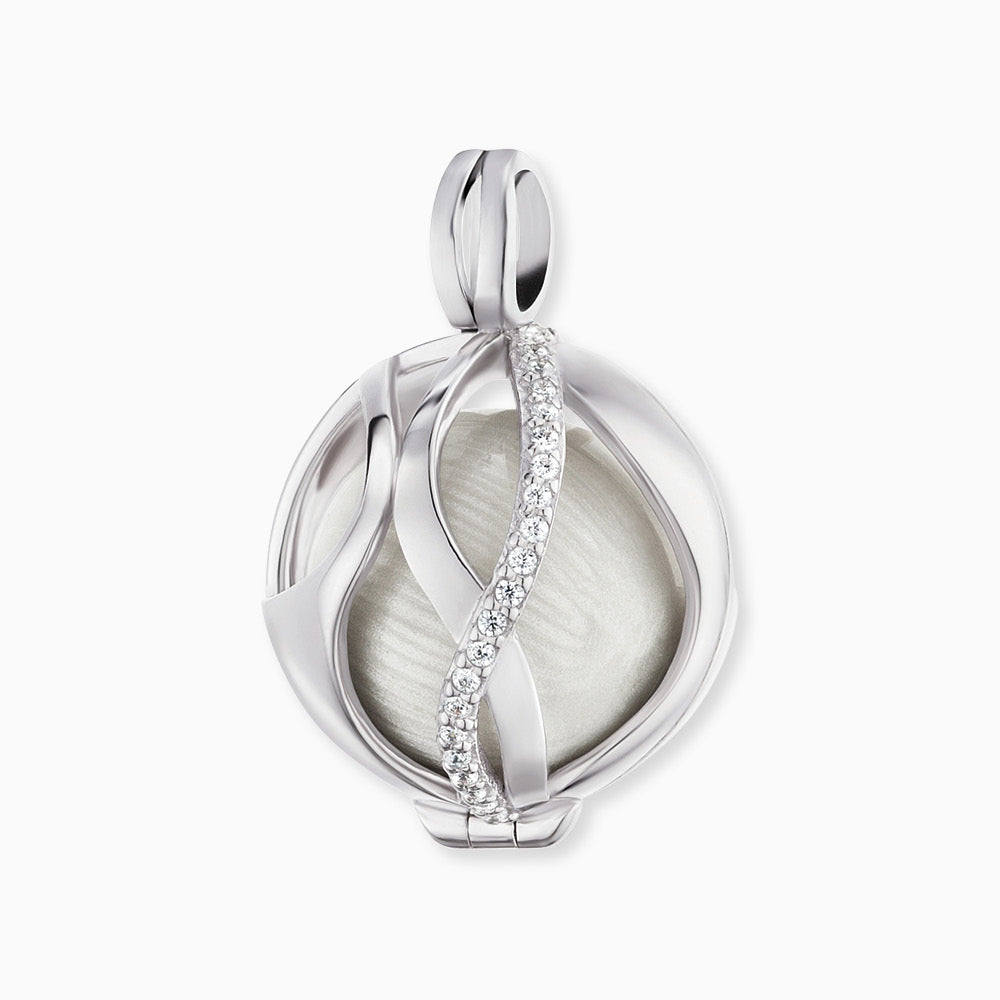Engelsrufer Paradise ciondolo argento 925 bianco zirconia taglia S