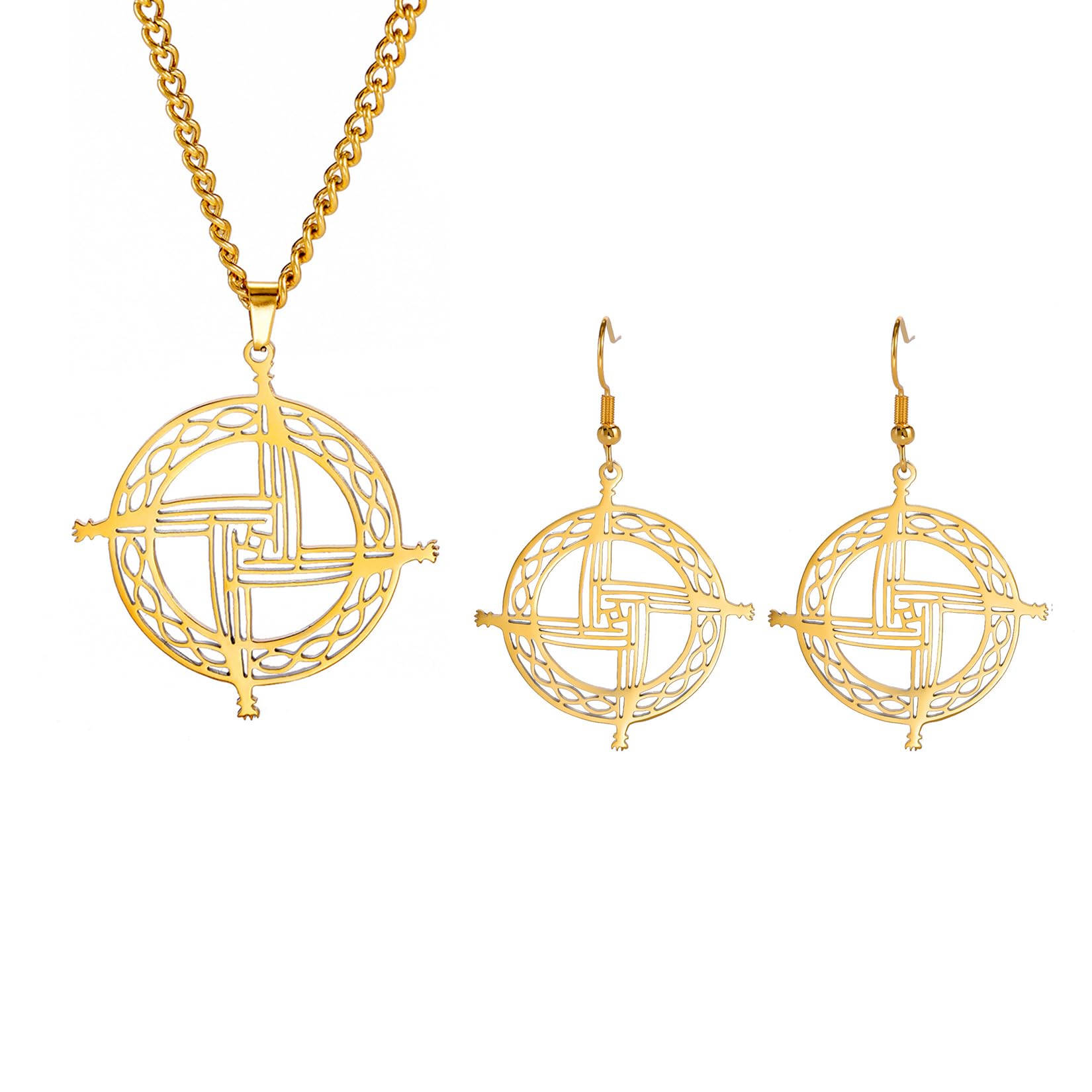 Eueavan Croce Santa Brigida collana argento celtica