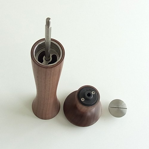 Alessi PZ01 macinapepe legno noce marrone 29,5 cm