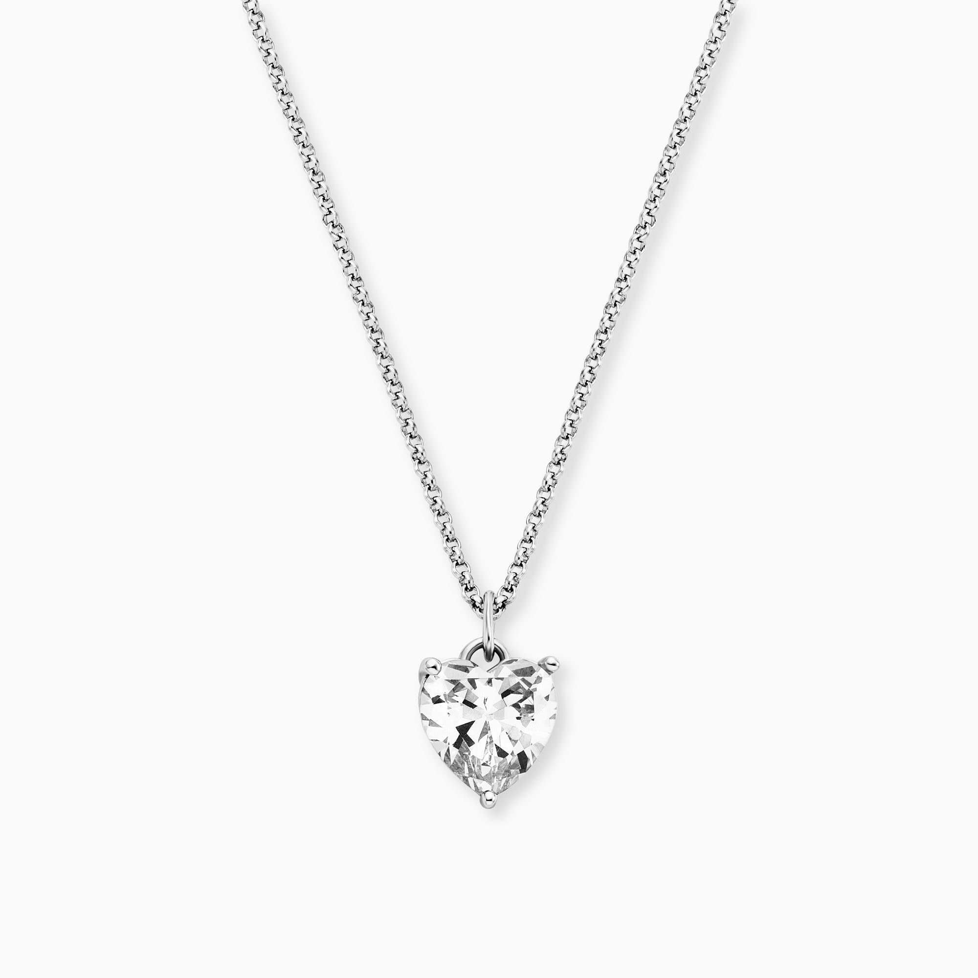 Engelsrufer Shiny Cuore Zirconia collana argento 925 cuore