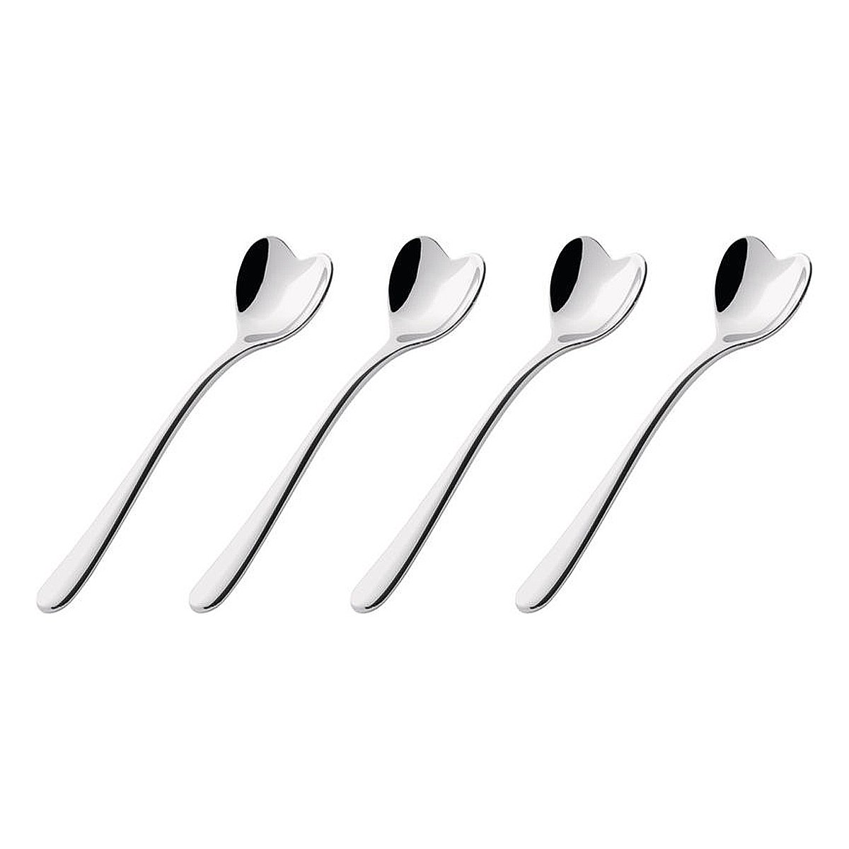 Alessi Il Caffè AMMI08 Set 4 Cucchiaini Caffè Acciaio 10 cm