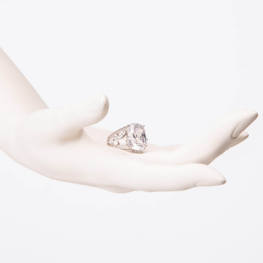 Chic Ad Hoc Anello Cocktail Smeraldo Marquise