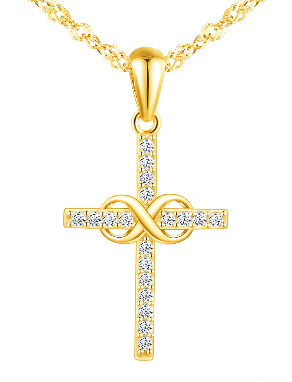 INFINIONLY Fashion Necklaces collana infinito oro