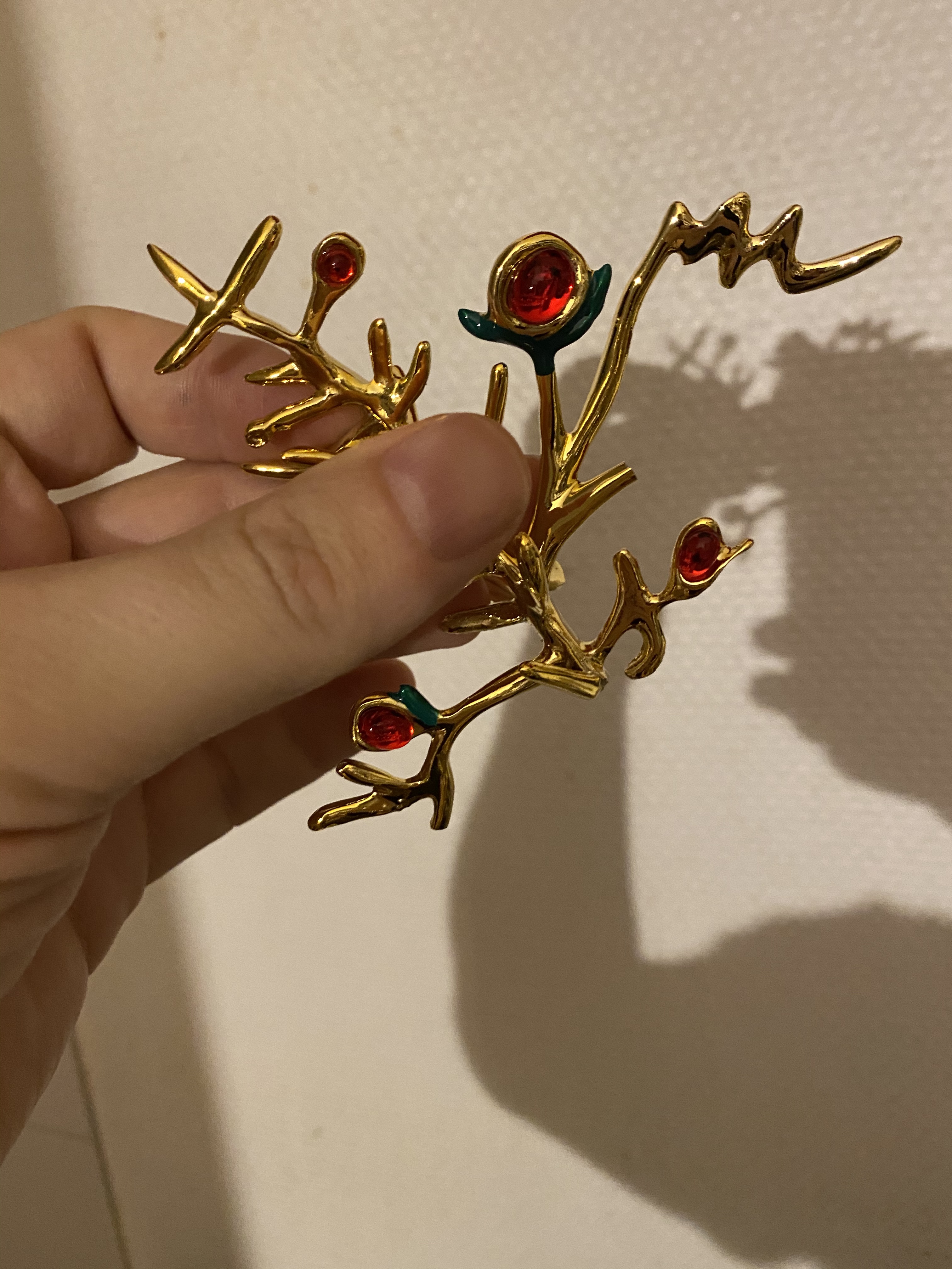 Alessi Albero del Bene MJ16 17 decorazione porcellana dorata