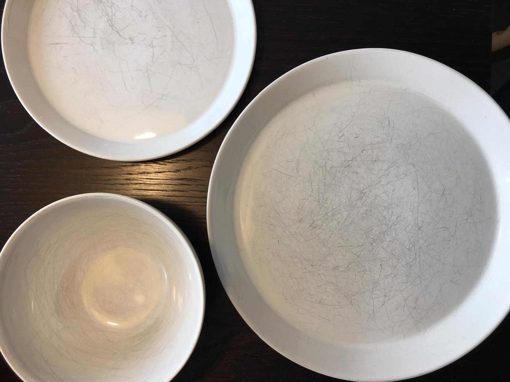 Alessi Tonale DC03/54 LG ciotola ceramica grigio set 4 stoneware