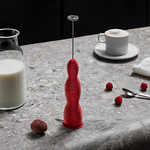 Alessi Pulcina MDL11 R frullino montalatte rosso ricaricabile
