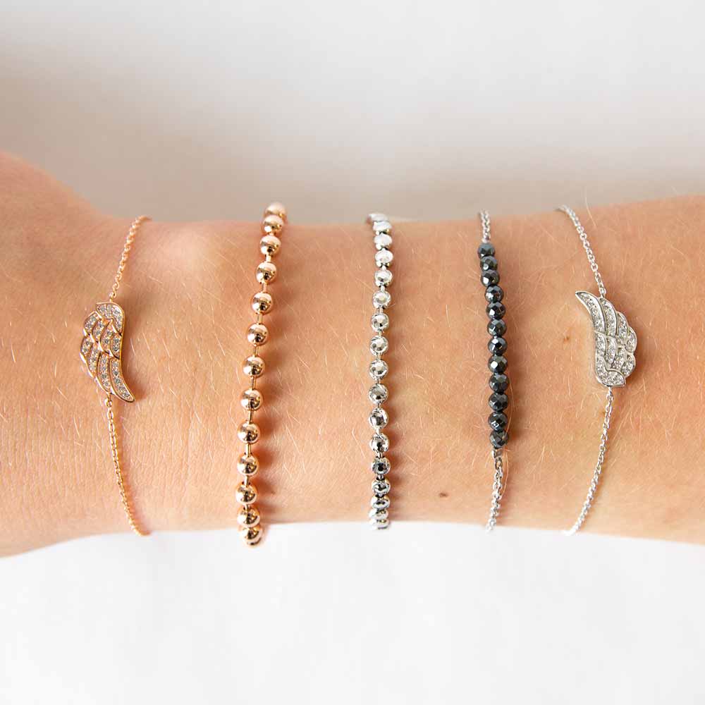 Engelsrufer Armbänder Flügel bracciale argento zirconia