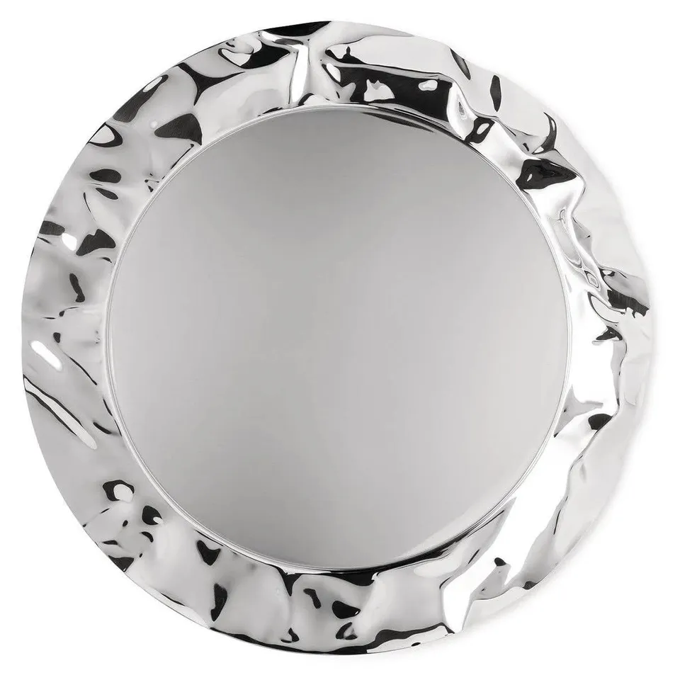 Alessi Foix 90039 Vassoio Acciaio 44 cm Bordo Ondulato
