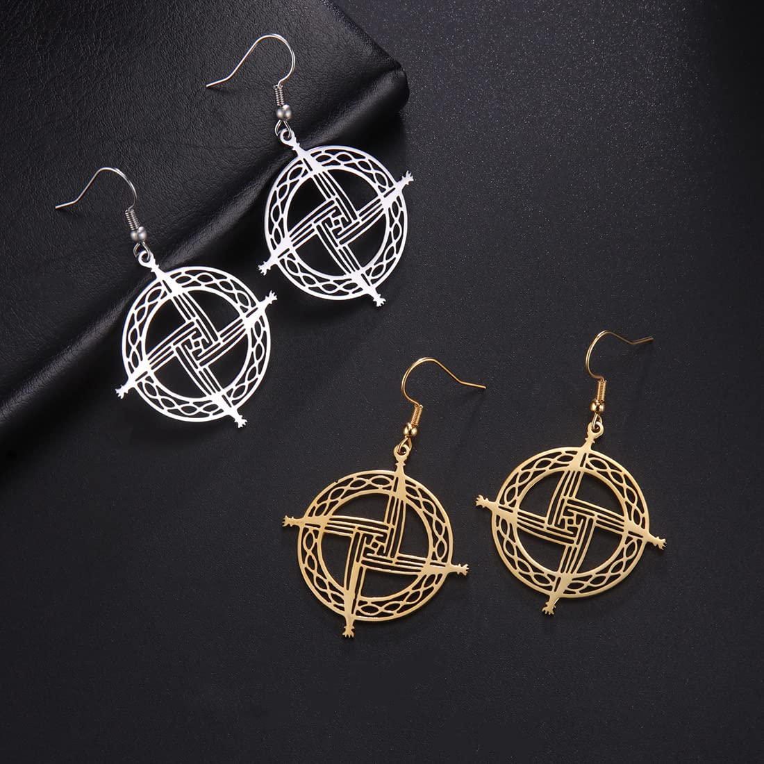 EUEAVAN Earrings Croce Santa Brigida Orecchini Oro