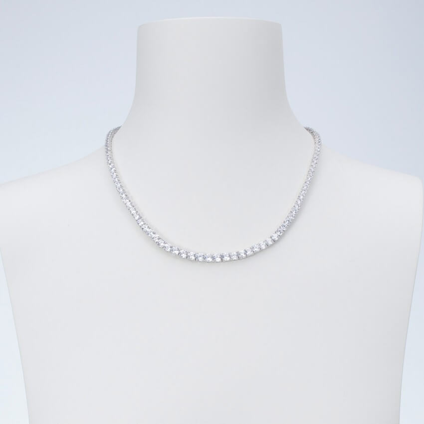 Chic Ad Hoc Collane Tennis Argento Collana Girocollo