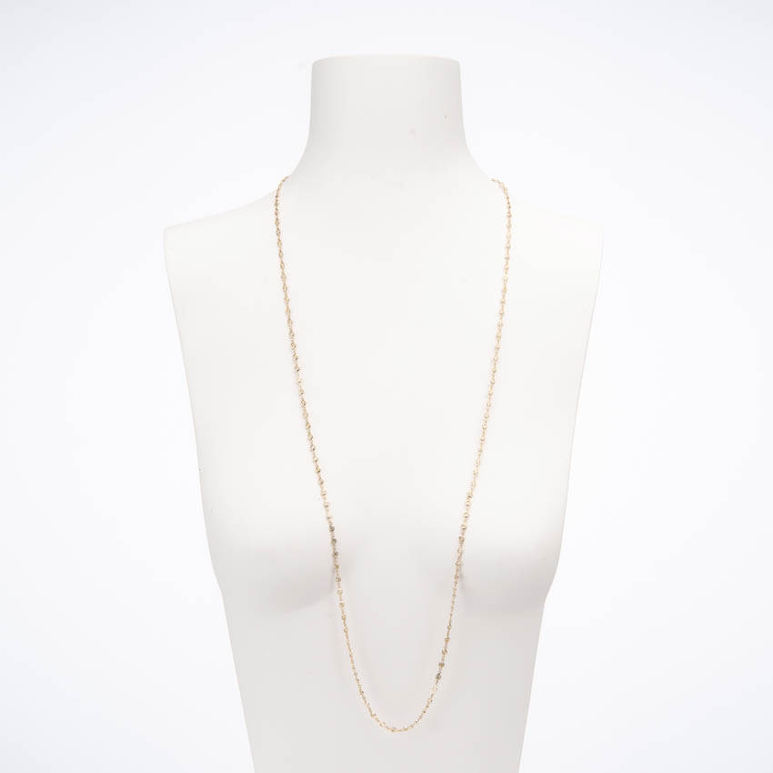 Chic Ad Hoc Collane Collana Lunga Oro con Zirconi Gialli Canary