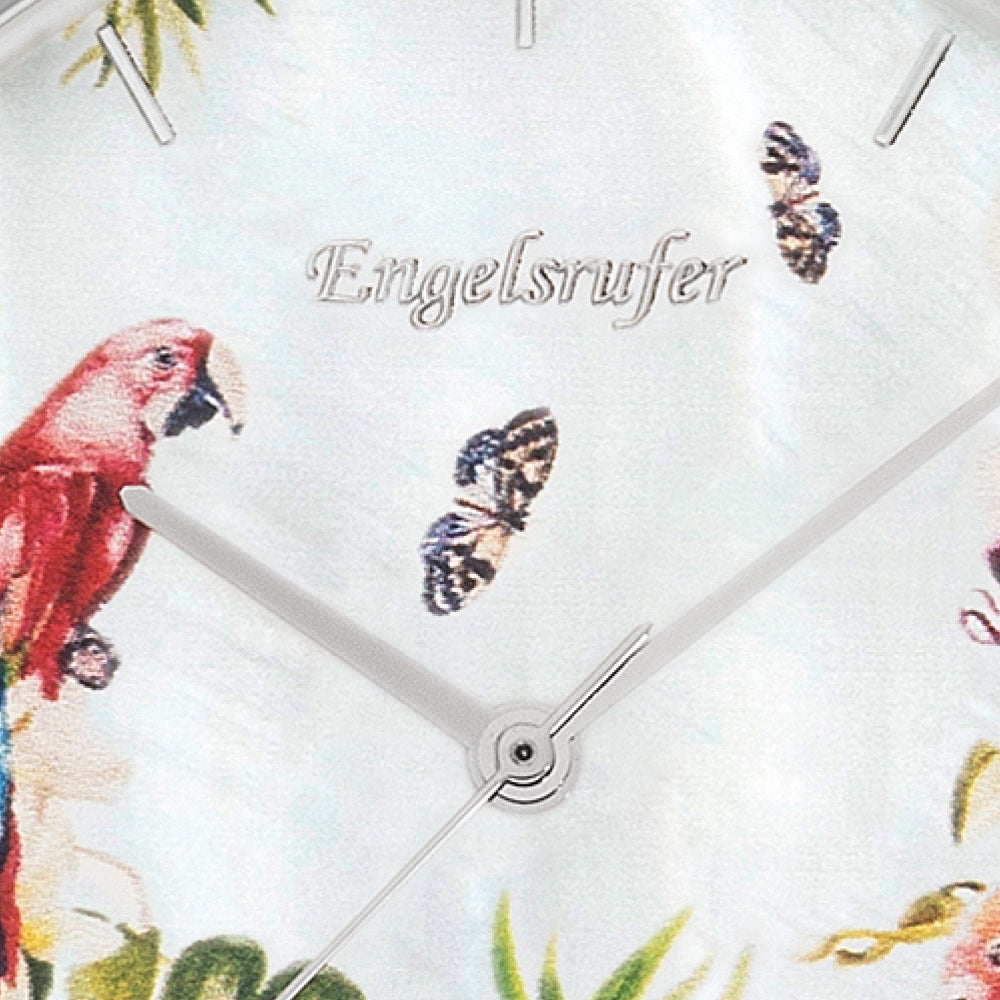 Engelsrufer Paradise orologio acciaio pelle azzurro madreperla