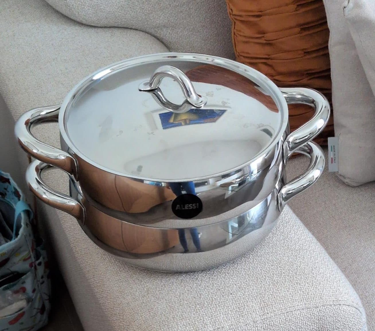 Alessi Mami SG307 cestello vapore acciaio 24 cm