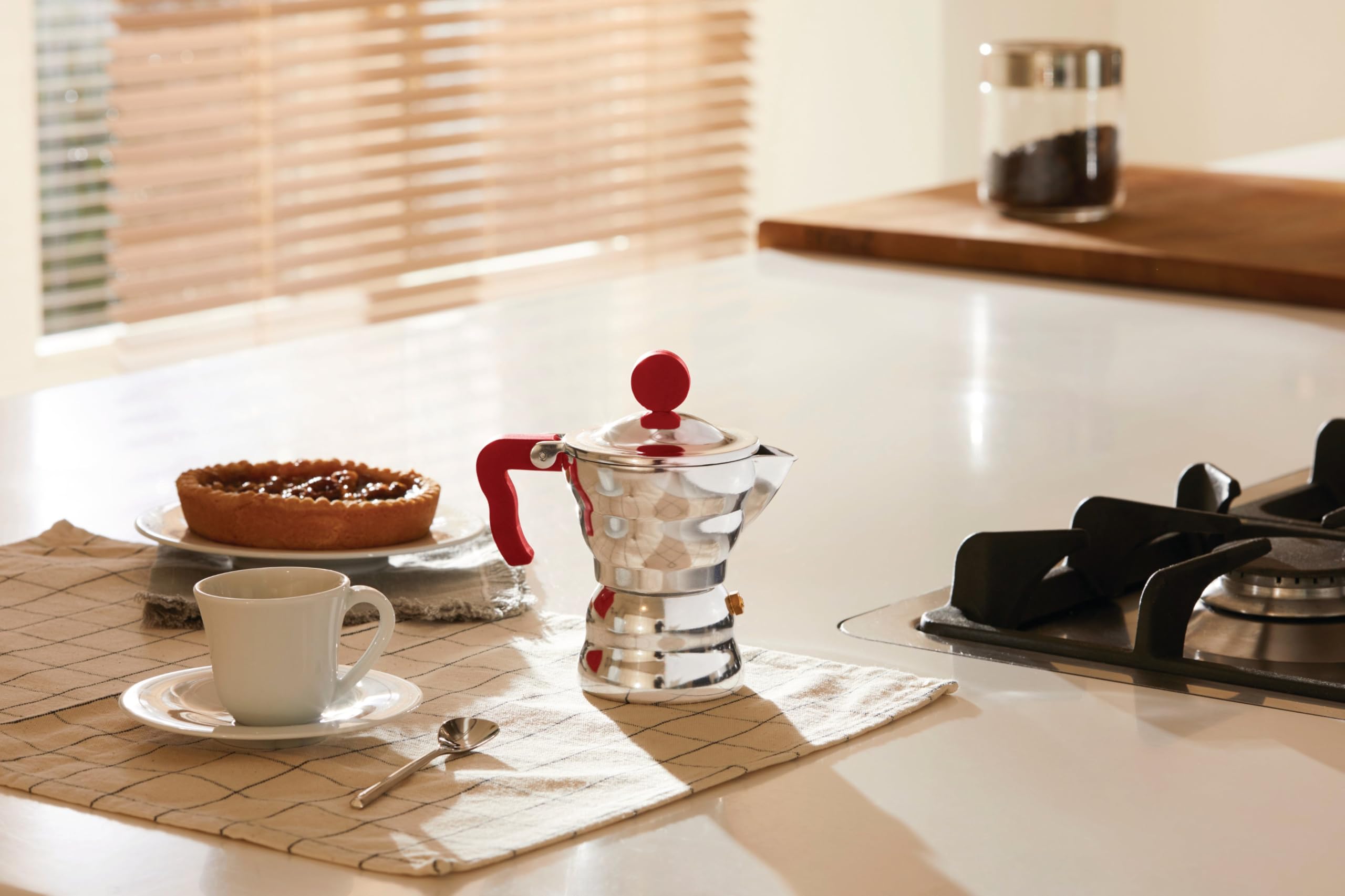 Alessi caffettiera moka alluminio 1 tazza 7 cl