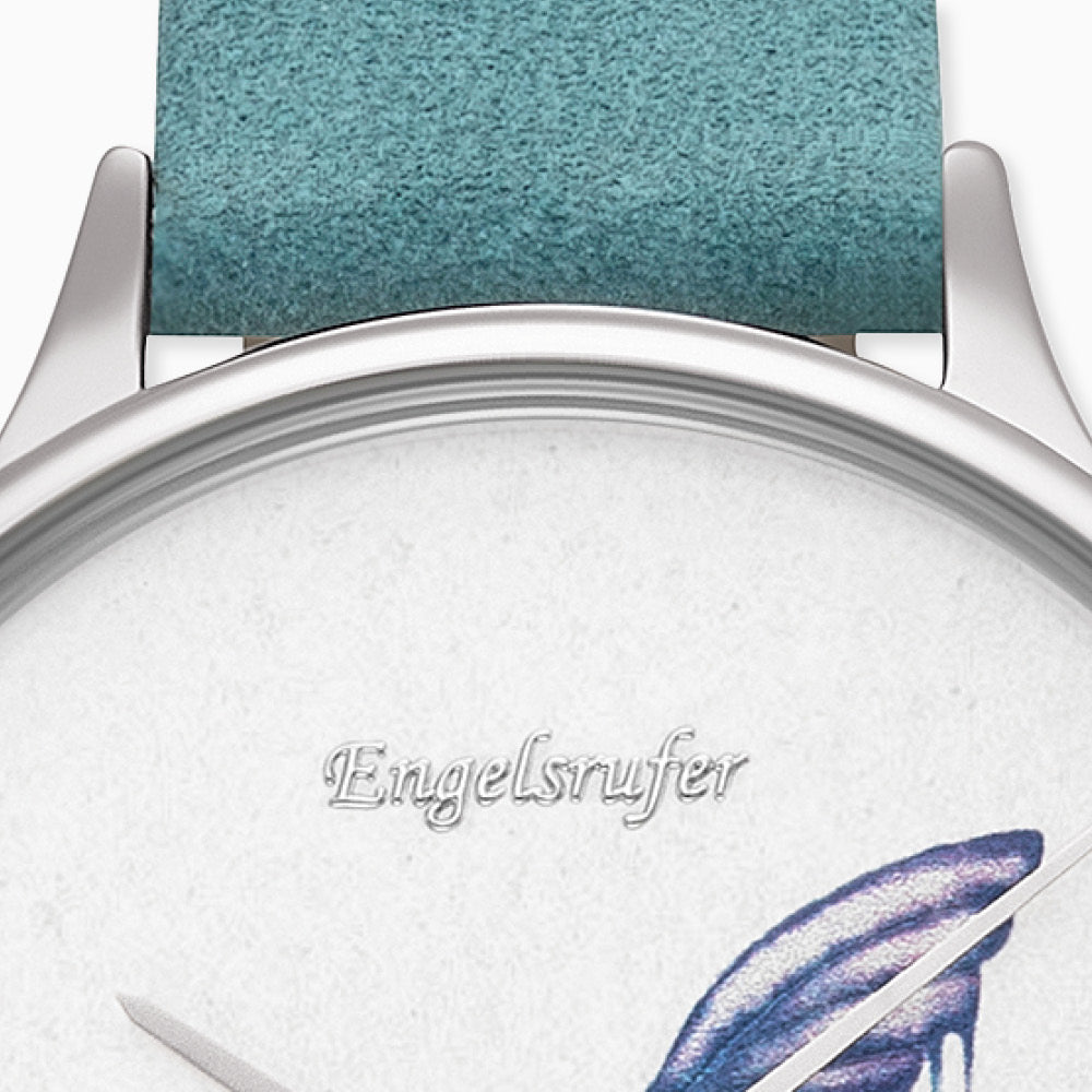 Engelsrufer Colibri orologio acciaio pelle nubuk turchese madreperla