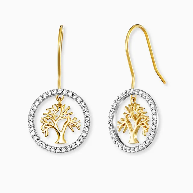 Engelsrufer Albero Vita Bicolor orecchini argento zirconia