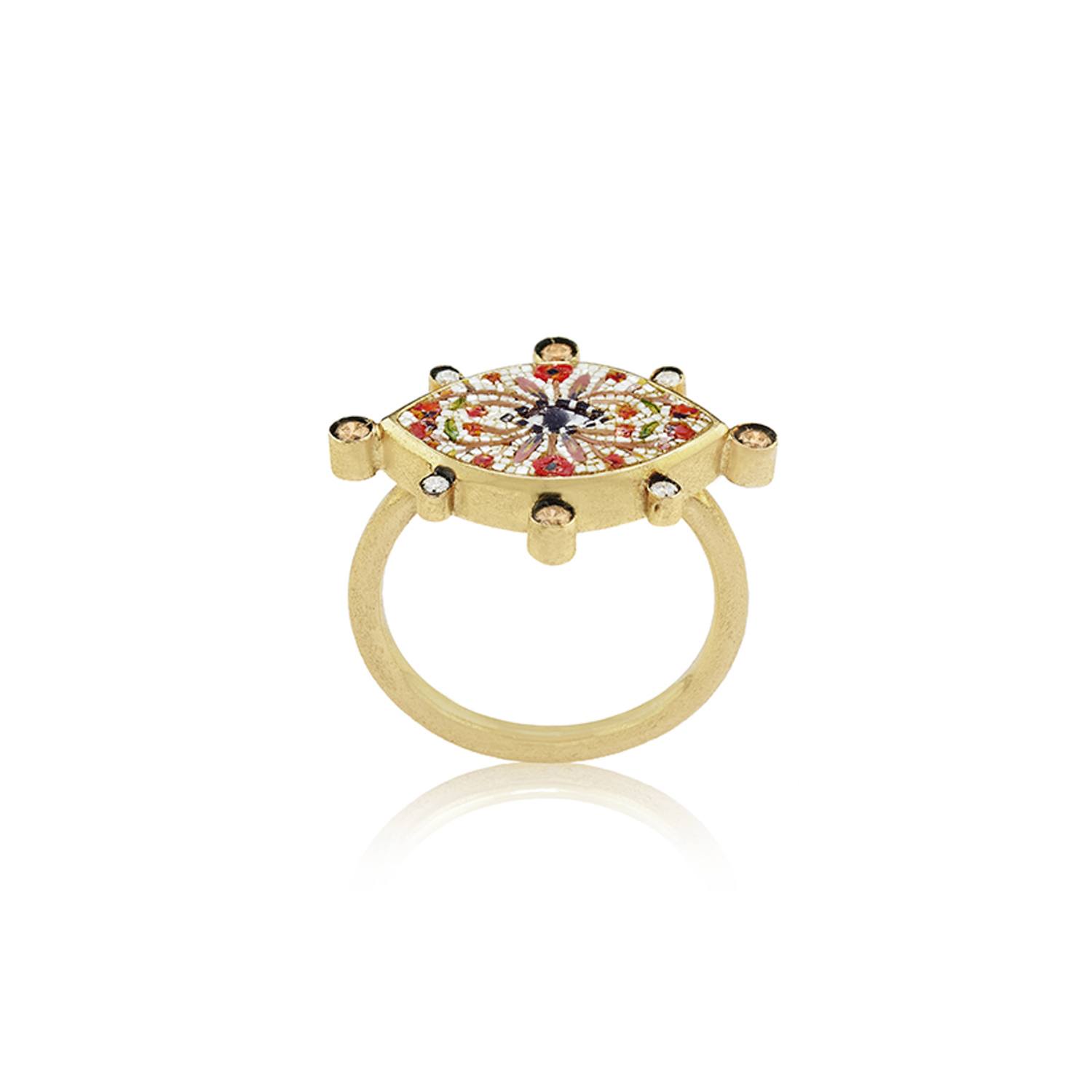 Le Sibille Lightray Anello oro giallo 18kt diamanti