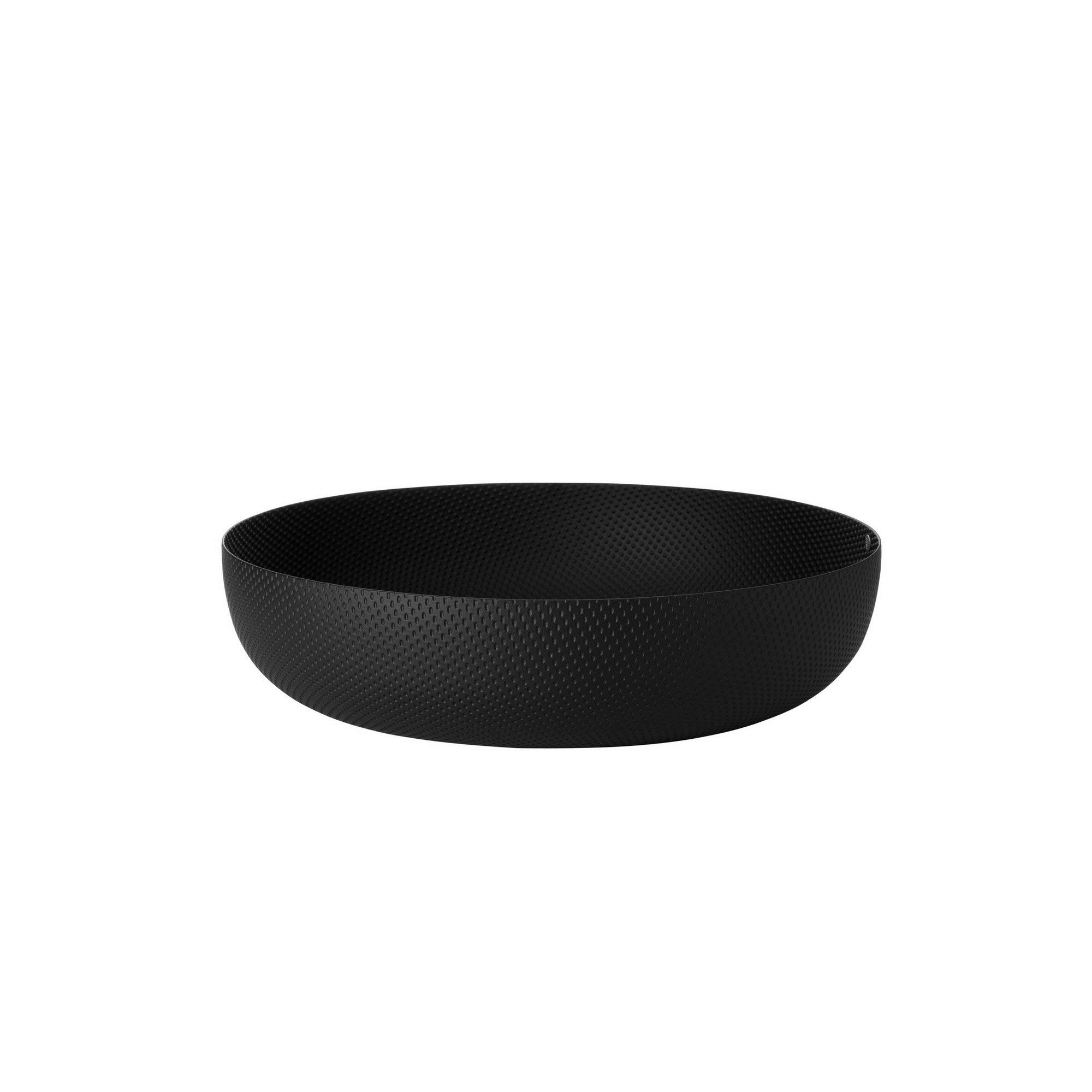 Alessi Tavola JM17/29 BT cestino rotondo nero acciaio