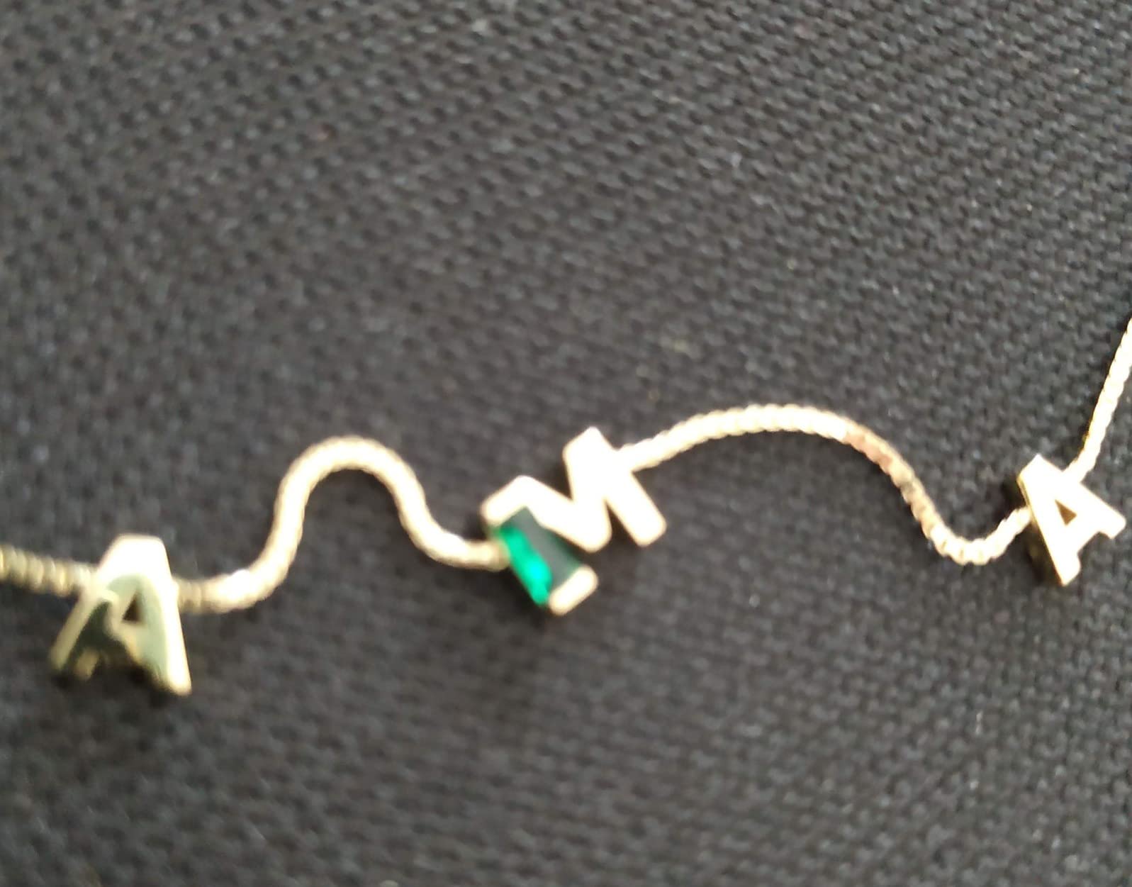 LOUISA SECRET Maman bracciale argento 925 verde zirconi
