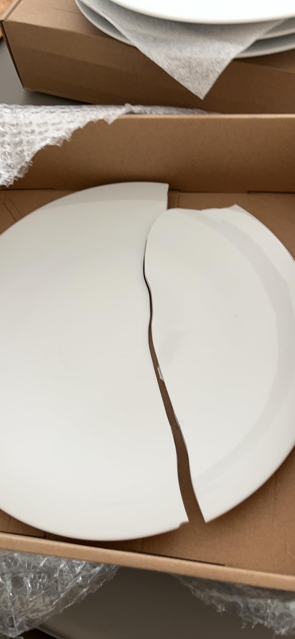 Alessi KU TI05/1 Piatto Piano Bianco Set 4 Porcellana