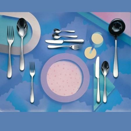 Alessi Nuovo Milano 5180/16 Forchette Dolce Acciaio Set 6 Pz