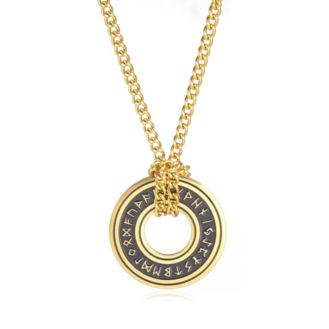 EUEAVAN Necklaces collana runa vichinga trecce argento